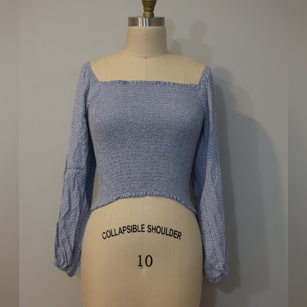 American Eagle Polka Dot Blouse
